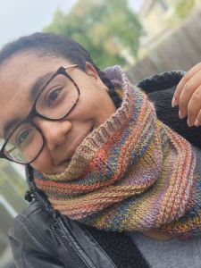 I actually made the Tiffany Cowl by TLYarnCrafts